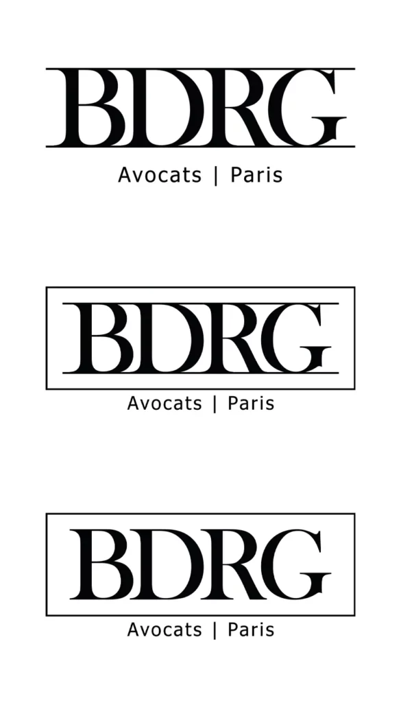 Design Logo BDRG et ses versions, réalisé sur Illustrator