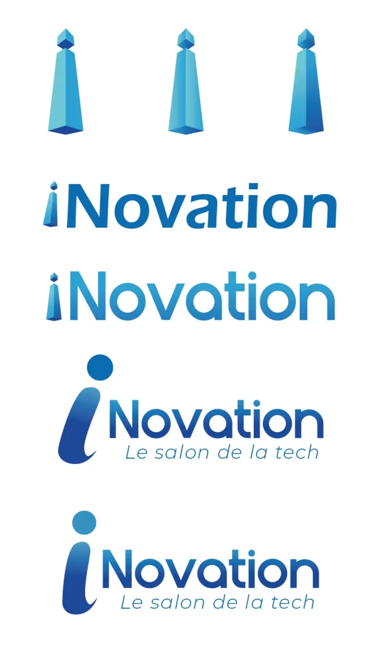 Cheminement de création du design du logo Inovation