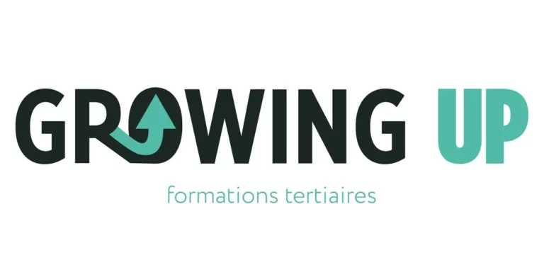 Logo Growing Up, design réalisé sur Illustrator
