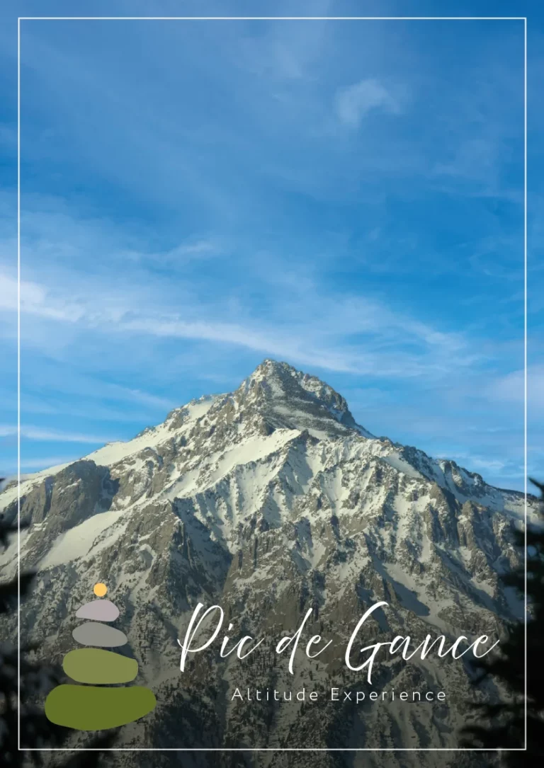 Affiche Pic de Gance paysage réalisée sur Illustrator