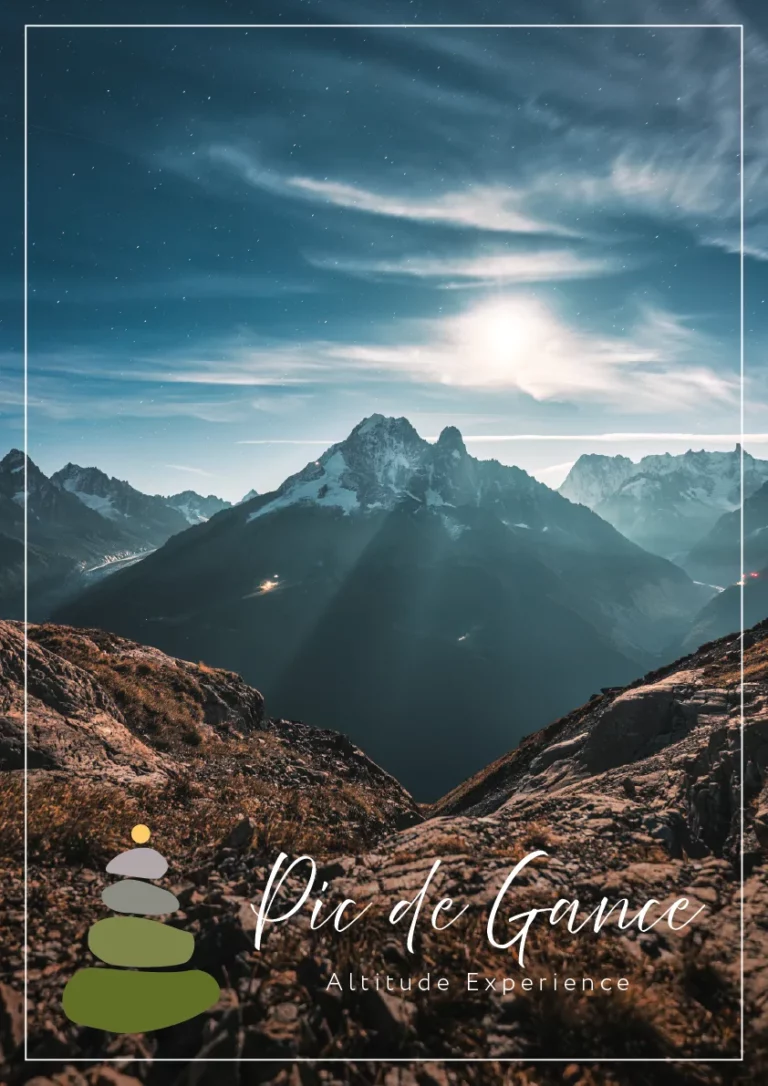 Affiche Pic de Gance paysage réalisée sur Illustrator