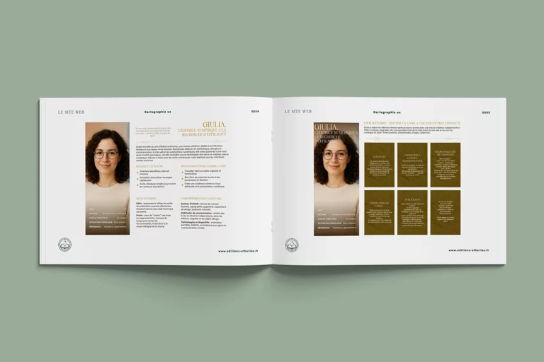 Dossier de conception Editions Etherias, partie UI UX